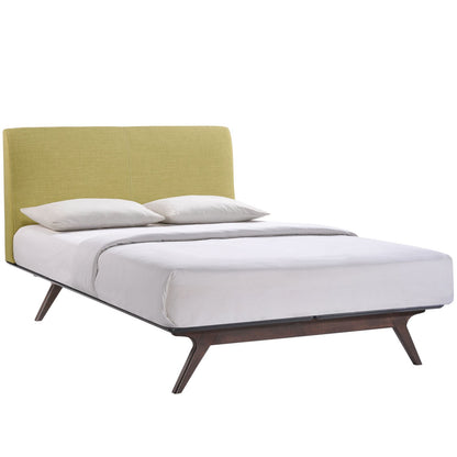 adjustable bed bases | CasaFoyer Tracy Queen Size Platform Bed | Durable MDF | Open Design | Toffee Brown Stained Frame | Foam Padded Headboard | Easy Assembly | Boxspring-Free Sleep | casafoyer.myshopify.com