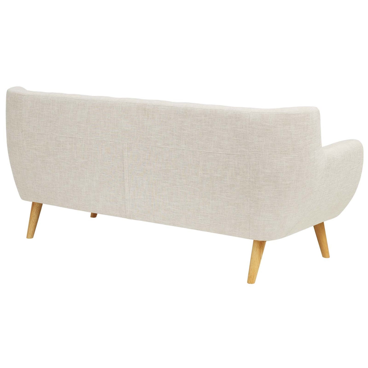 sofas | Remark Sofa | Exquisite Mid-Century Modern Loveseat | Plush Cushions | Organic Design | Beige Upholstery | Solid Wood Legs | Perfect for Contemporary Living Rooms & Lounge Areas | casafoyer.myshopify.com