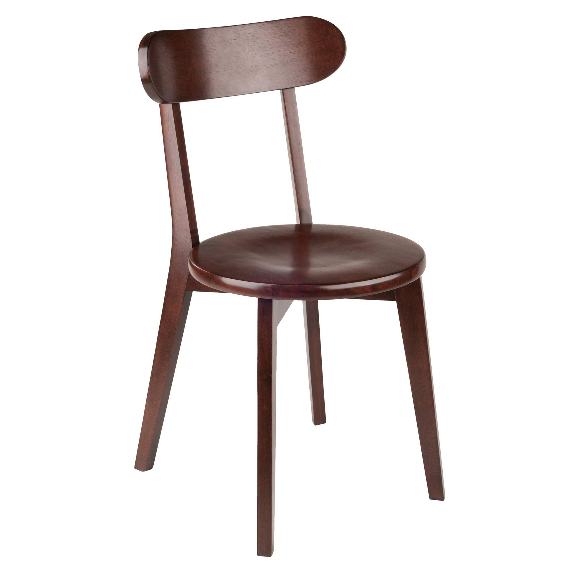 Sofa & chair Sets | CasaFoyer Pauline Chairs - Set of 2 | Contemporary Diner Style | Solid Wood | Walnut Finish | Comfortable Curved Backrest | Assembly Required | 17.32 W x 18.96 D x 31.59 H | 220 lbs Seating Weight | casafoyer.myshopify.com