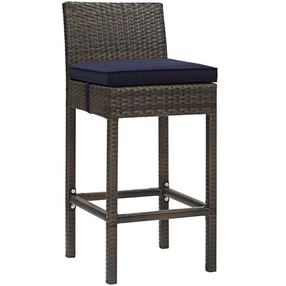 home office desk chairs | CasaFoyer Conduit Outdoor Patio Bar Stool | Stylish & Durable Wicker Rattan Design | Weatherproof & Comfortable | Perfect for Outdoor Dining & Entertaining | casafoyer.myshopify.com