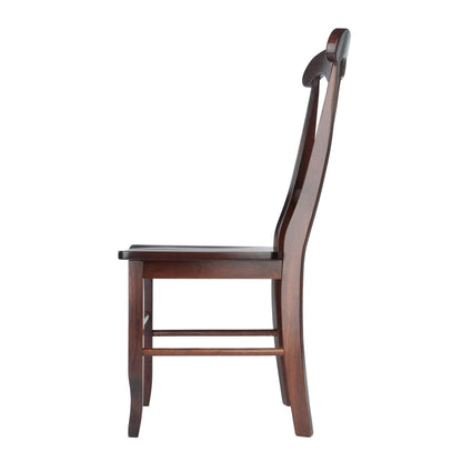 Sofa & chair Sets | CasaFoyer Renaissance 2-Piece Chair Set | Carved Keyhole Backs | Solid Wood | Walnut Finish | Comfortable Contoured Seats | Dining or Occasional Use | Assembly Required | casafoyer.myshopify.com