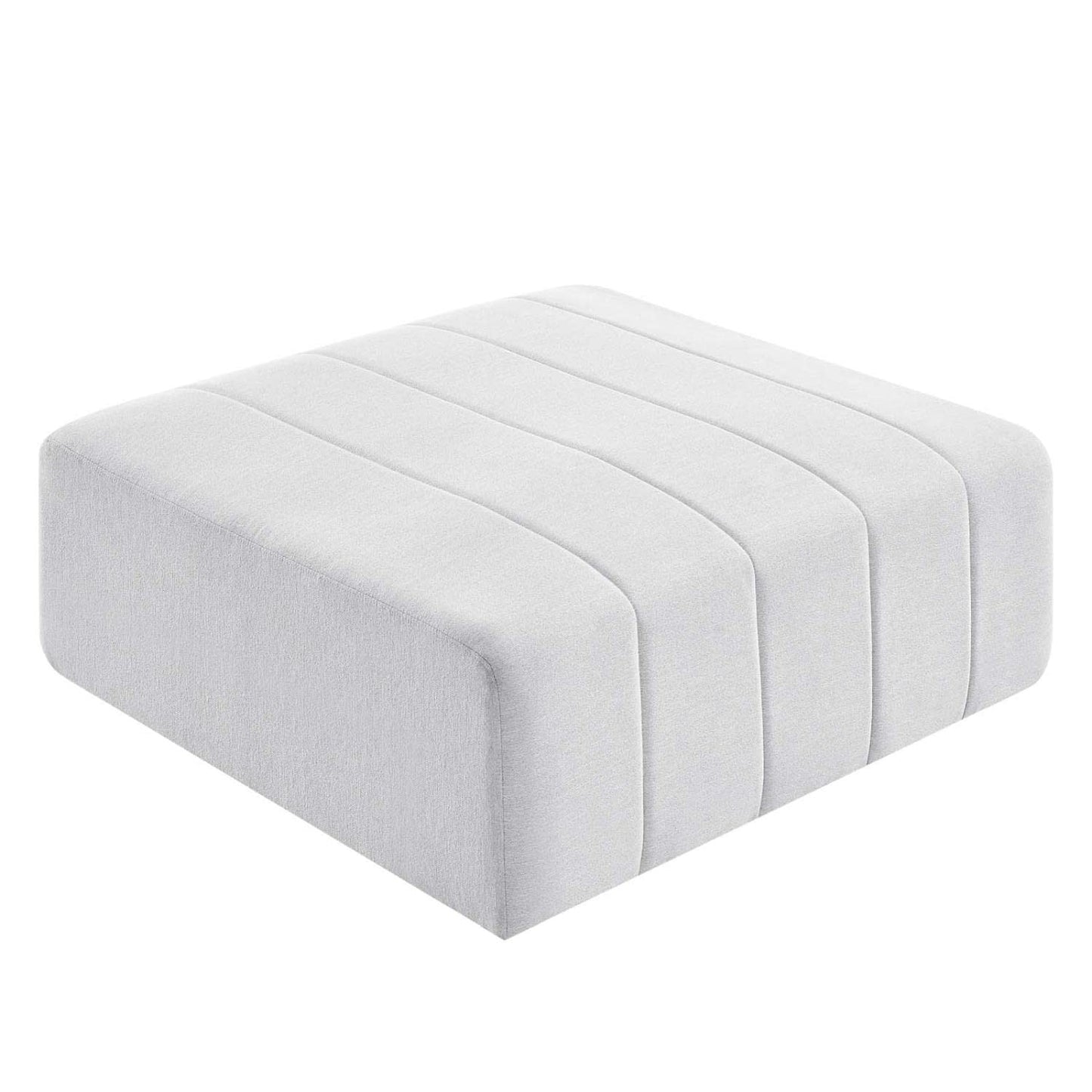 ottomans | CasaFoyer Bartlett Upholstered Fabric Ottoman | Retro Modern Style | Soft Polyester Upholstery | Dense Foam Padding | Sturdy Frame | Non-Marking Foot Caps | casafoyer.myshopify.com