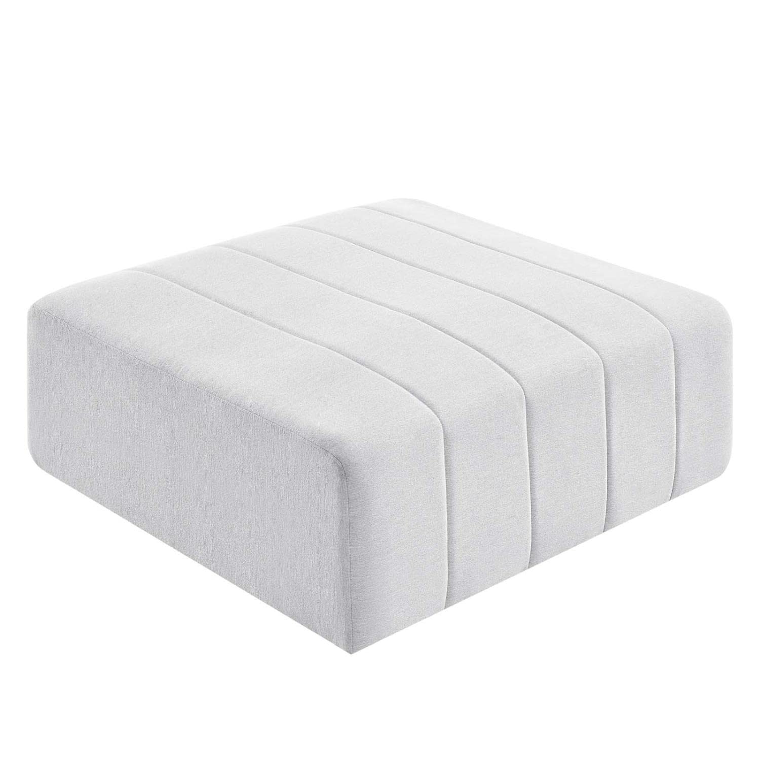 ottomans | CasaFoyer Bartlett Upholstered Fabric Ottoman | Retro Modern Style | Soft Polyester Upholstery | Dense Foam Padding | Sturdy Frame | Non-Marking Foot Caps | casafoyer.myshopify.com
