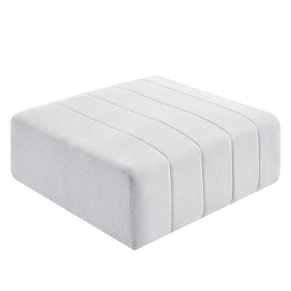 ottomans | CasaFoyer Bartlett Upholstered Fabric Ottoman | Retro Modern Style | Soft Polyester Upholstery | Dense Foam Padding | Sturdy Frame | Non-Marking Foot Caps | casafoyer.myshopify.com