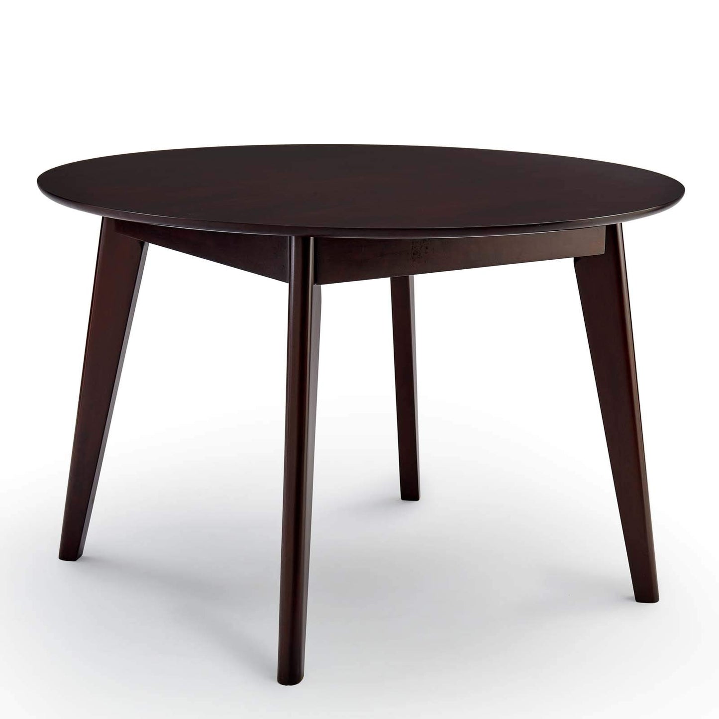 patio dining tables | CasaFoyer Vision 45 Round Dining Table | Sleek Mid-Century Modern Design | Durable MDF Top | Space-Saving | Seats up to 5 | Retro-Modern Style | casafoyer.myshopify.com