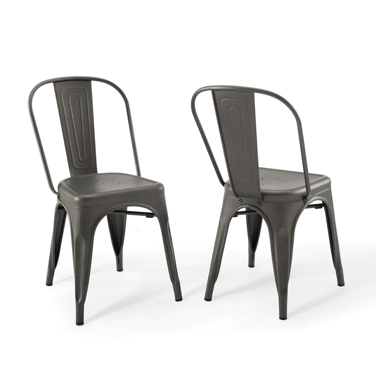 home office desk chairs | CasaFoyer Promenade Bistro Dining Side Chair Set of 2 | Classic Bistro Style | Steel Finish | Non-Marking Foot Caps | 331 lbs Weight Capacity | casafoyer.myshopify.com
