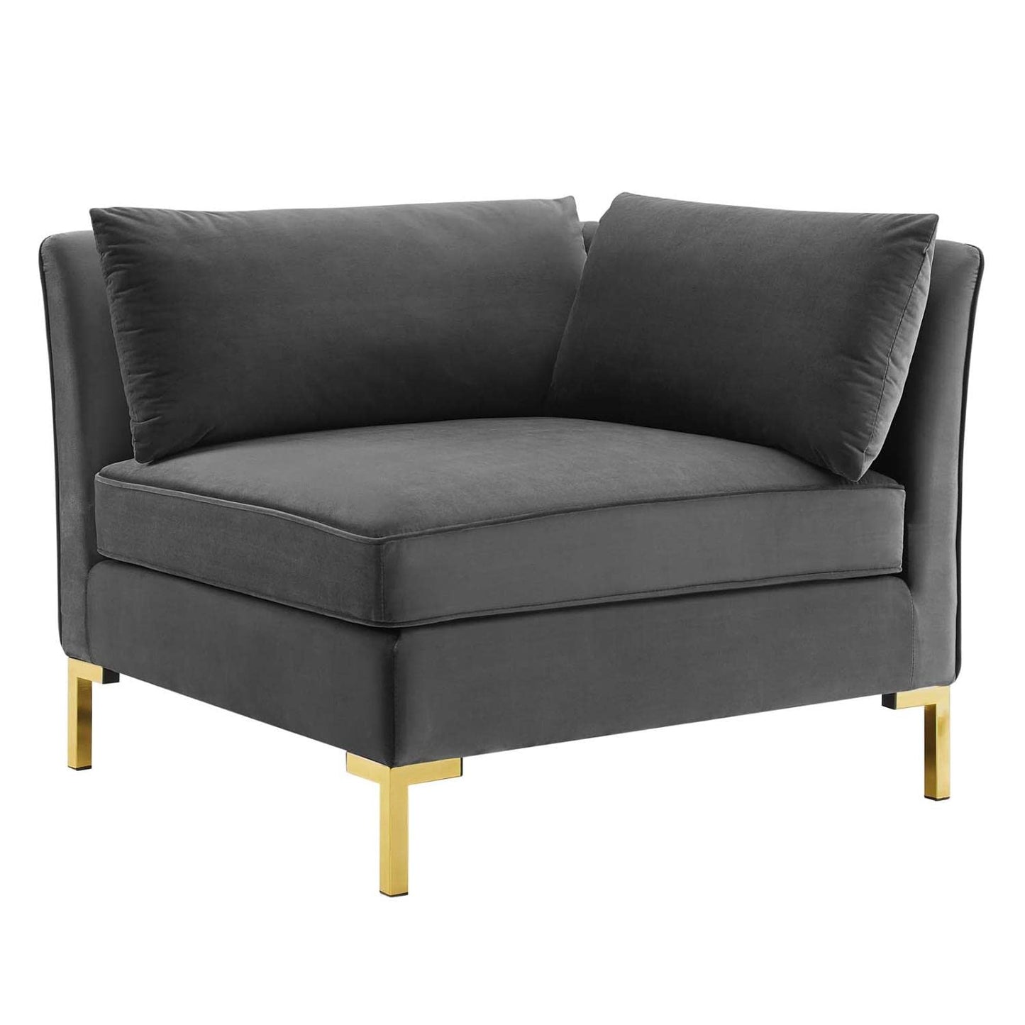 kitchen and dining room sets | CasaFoyer Ardent Performance Velvet 5-Piece Sectional Sofa | Vintage Modern Glam Deco Style | Stain-Resistant Velvet | French Piping | Gold Metal Legs | Versatile Configurations | Ultimate Comfort | Gray | casafoyer.myshopify.com