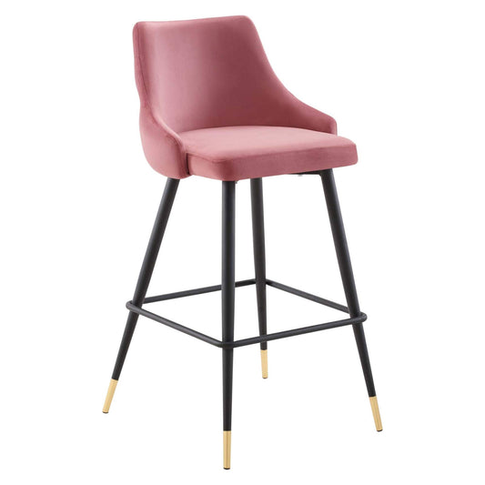 barstools | CasaFoyer Adorn Performance Velvet Bar Stool | Timeless Design | Stain-Resistant | Cozy Seating | Vintage Modern Style | 300 lbs. Weight Capacity | casafoyer.myshopify.com