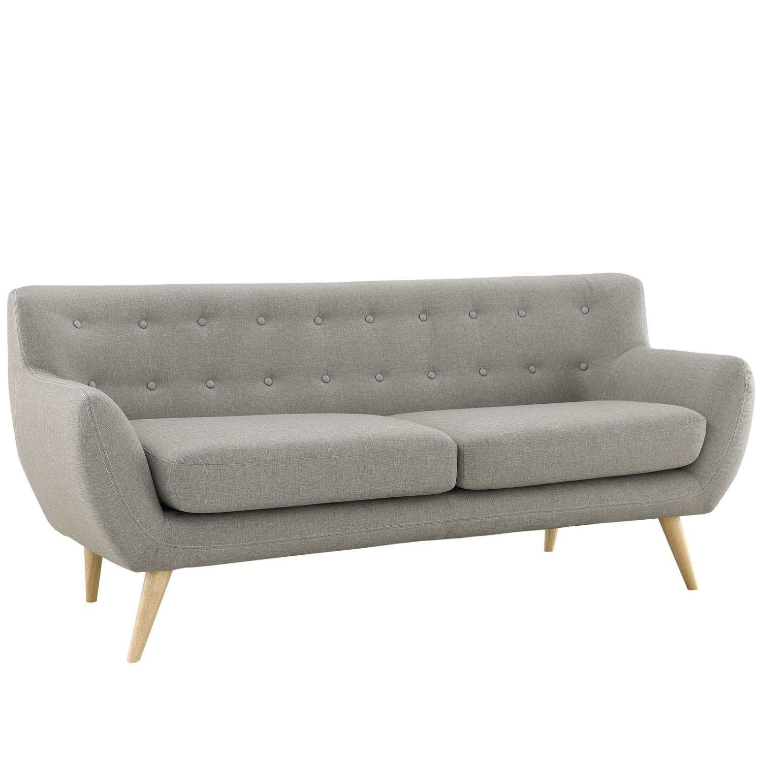 Sofa & chair Sets | Stunning & Cozy Living Room Set | Plush Dual Cushion Design | Organic Shape | Natural Wood Dowel Legs | Polyester Upholstery | Stitched Back Seat Buttons | Modern & Stylish | Includes Loveseat & Sofa | casafoyer.myshopify.com