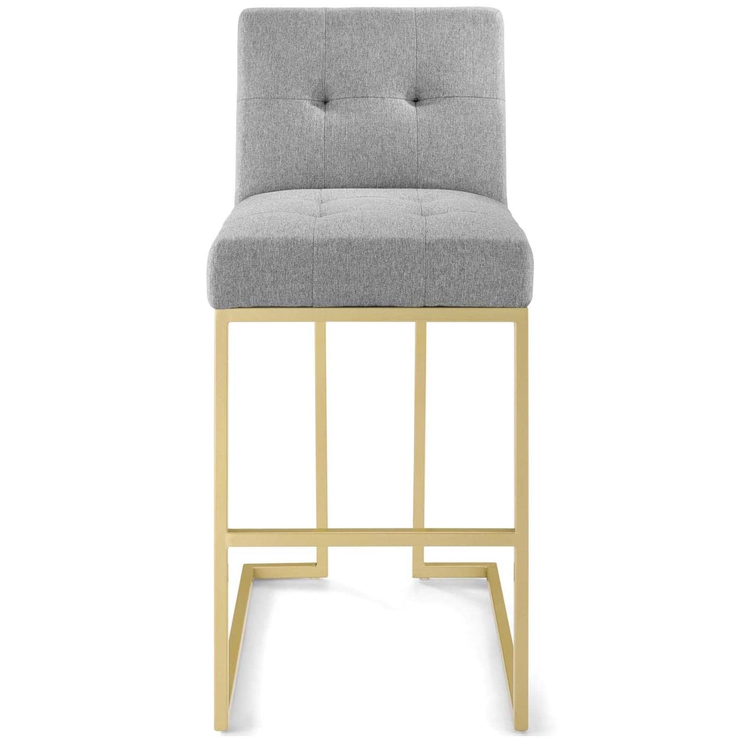 barstools | CasaFoyer Privy Bar Stool | Glamorous Deco-Inspired Design | Gold Stainless Steel Base | Soft Fabric Upholstery | Convenient Footrest | No Assembly | 331 lbs Capacity | casafoyer.myshopify.com