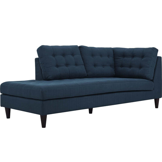 sofas | Empress Exquisite Design Tufted Chaise | Luxurious Cushions | Elegant Armrests | Solid Wood Legs | Floor Protection | Opulent Home Decor | casafoyer.myshopify.com