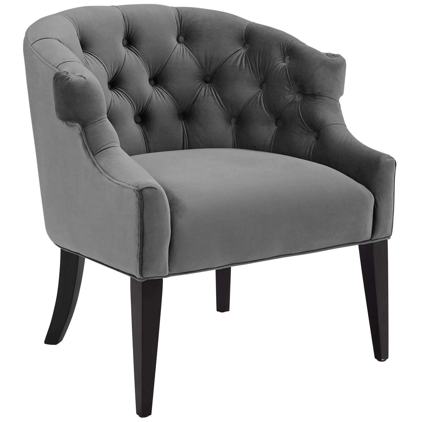 home office desk chairs | CasaFoyer Precept Accent Armchair | Luxury & Sophistication | Stain-Resistant Velvet | Deep Button Tufting | Premium Seating | Birch Wood Legs | casafoyer.myshopify.com