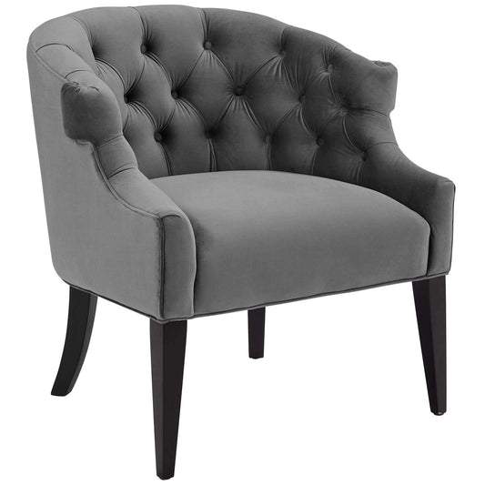 home office desk chairs | CasaFoyer Precept Accent Armchair | Luxury & Sophistication | Stain-Resistant Velvet | Deep Button Tufting | Premium Seating | Birch Wood Legs | casafoyer.myshopify.com