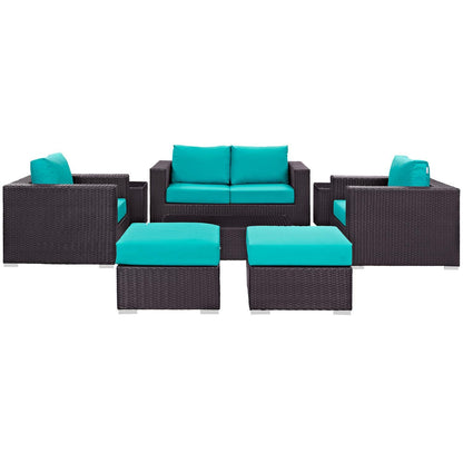 kitchen and dining room sets | CasaFoyer Convene Outdoor Sectional Set | Durable Rattan & Aluminum Frame | Weather-Resistant Cushions | Patio Sofa, Loveseat, Armchairs, Ottomans, Coffee Table | casafoyer.myshopify.com
