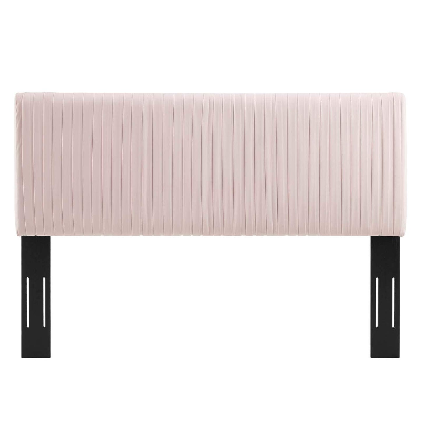 headboards | CasaFoyer Eloise Channel Tufted Performance Velvet Full/Queen Headboard | Vintage Modern Elegance | Art Deco Style | Adjustable Height | Stain-Resistant Upholstery | Pink | casafoyer.myshopify.com