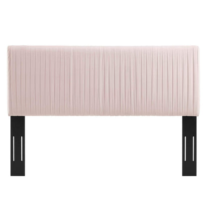headboards | CasaFoyer Eloise Channel Tufted Performance Velvet Full/Queen Headboard | Vintage Modern Elegance | Art Deco Style | Adjustable Height | Stain-Resistant Upholstery | Pink | casafoyer.myshopify.com