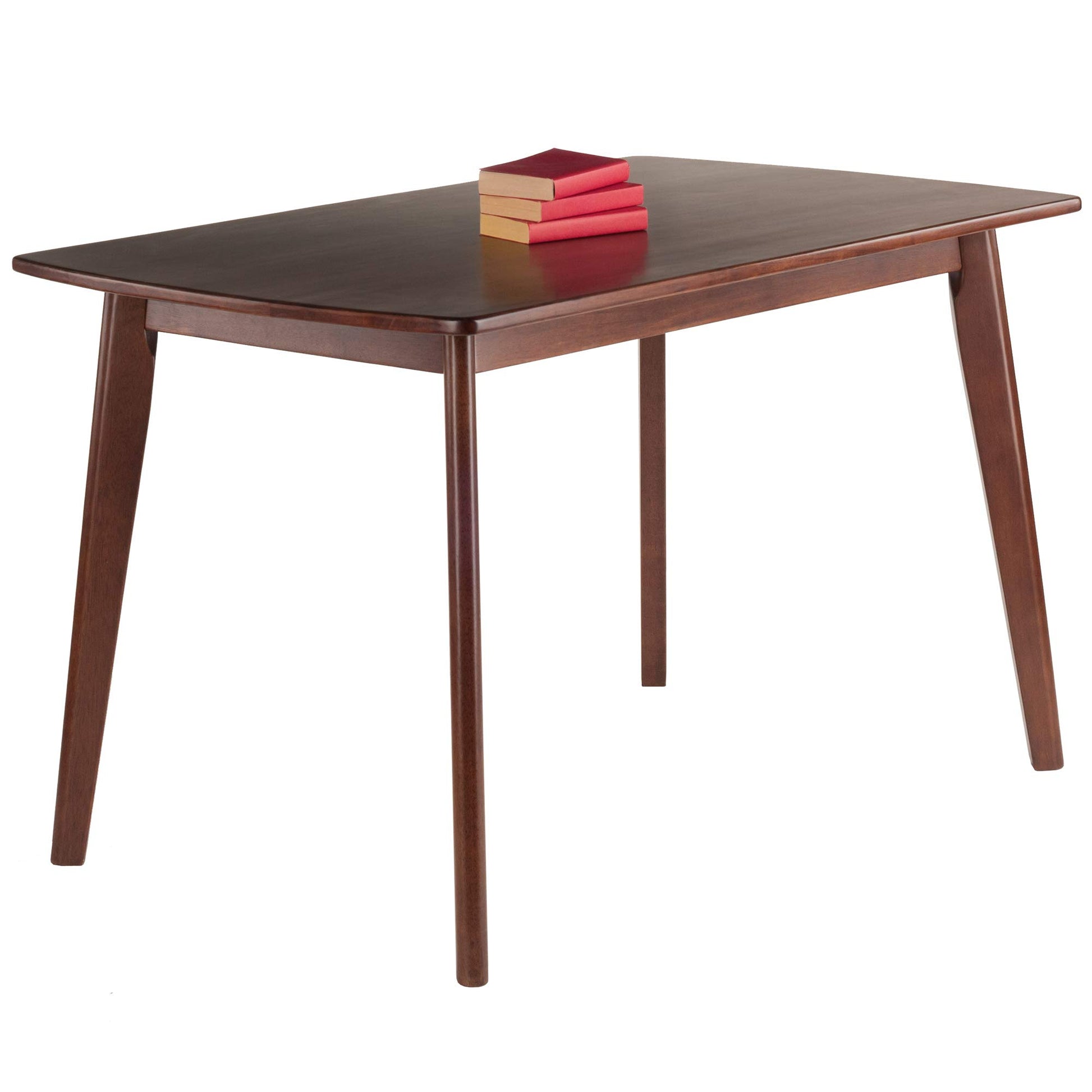 TABLE | CasaFoyer  Wood Shaye Oblong Dining Table | Stylish Design | Durable Construction | Versatile Size | Walnut Finish | Easy Assembly | 47.24 W x 29.53 D x 29.13 H | casafoyer.myshopify.com