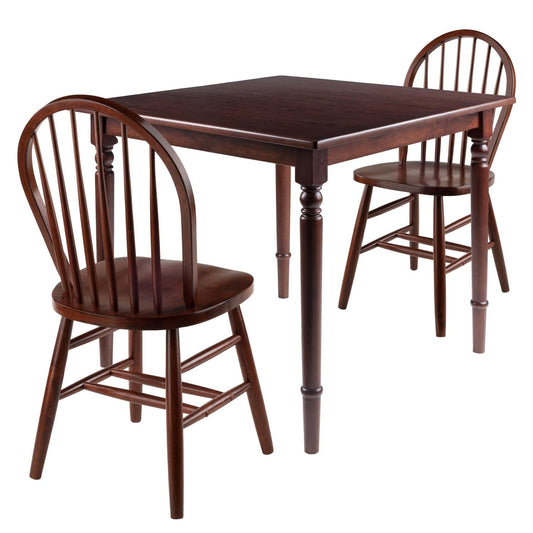 childrens table and chair sets | CasaFoyer  Wood Mornay 3-Piece Dining Set | Elegant Design | Walnut Finish | Sturdy Solid Wood | Compact Size | Easy Assembly | casafoyer.myshopify.com