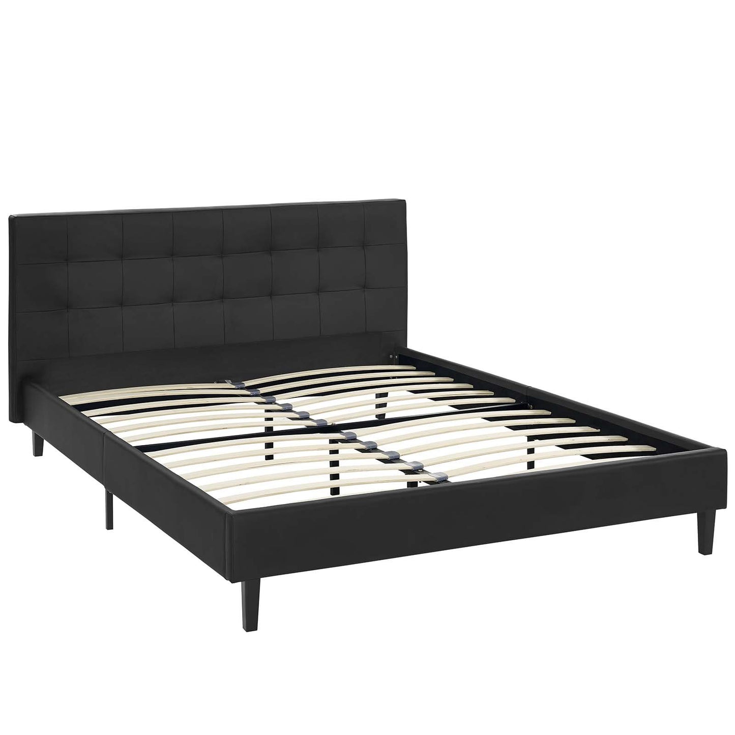 adjustable bed bases | CasaFoyer Linnea Platform Bed | Elegant Faux Leather | Wood Legs | No Box Spring Needed | Accommodates Various Mattress Types | 1300 lbs Weight Capacity | casafoyer.myshopify.com