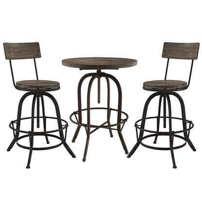 childrens table and chair sets | CasaFoyer Gather Industrial Modern Bar Table & Stool Set | Solid Pine Wood | Cast Iron Frame | Rustic Aesthetics | Contemporary Twist | Sylvan Wood Top Bar Table | Procure Wood Bar Stools | casafoyer.myshopify.com