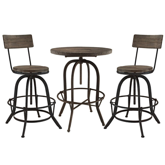 childrens table and chair sets | CasaFoyer Gather Industrial Modern Bar Table & Stool Set | Solid Pine Wood | Cast Iron Frame | Rustic Aesthetics | Contemporary Twist | Sylvan Wood Top Bar Table | Procure Wood Bar Stools | casafoyer.myshopify.com