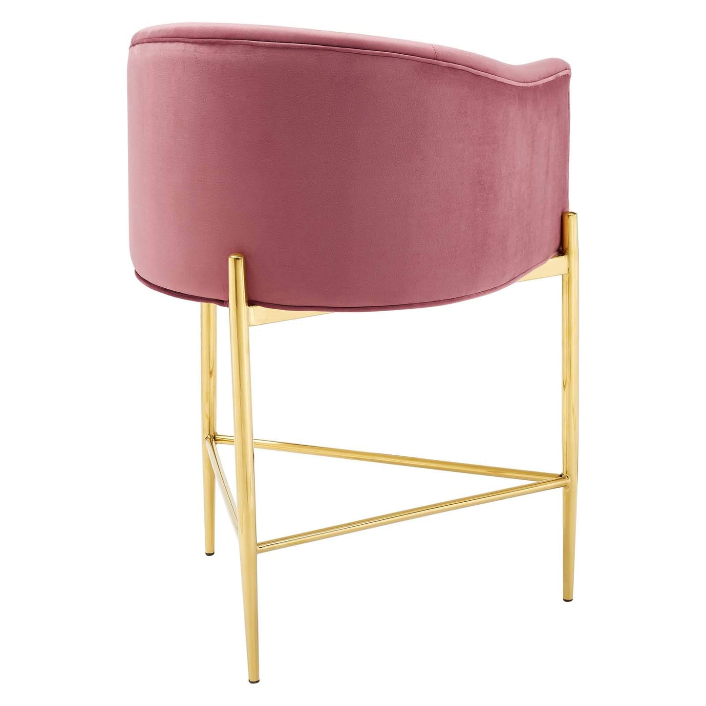 barstools | CasaFoyer Savour Tufted Performance Velvet Counter Stool | Luxury, Sophisticated | Stain-Resistant | Comfortable Seating | Chrome Gold Frame | 26H Seat Height | 300 lbs Capacity | casafoyer.myshopify.com