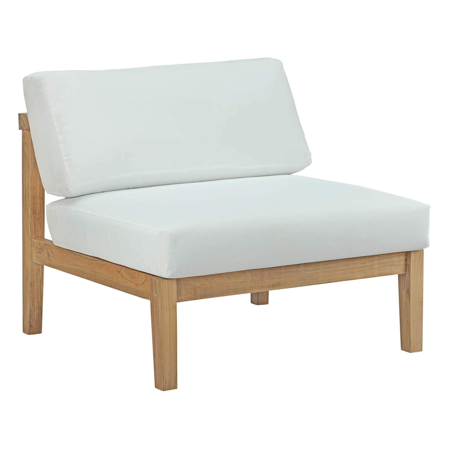 kitchen and dining room sets | CasaFoyer Bayport Teak Outdoor Collection | 6 Piece Set | Armless Chairs, Coffee Table, Loveseat | Durable Teak Wood | White Cushions | Create Your Perfect Outdoor Oasis | casafoyer.myshopify.com