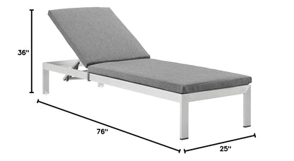 Chair | Shore Outdoor Patio Chaise Lounge Chair | Sleek Aluminum Frame | Clear Wheels | Comfortable Cushions | Ultimate Relaxation & Style | casafoyer.myshopify.com