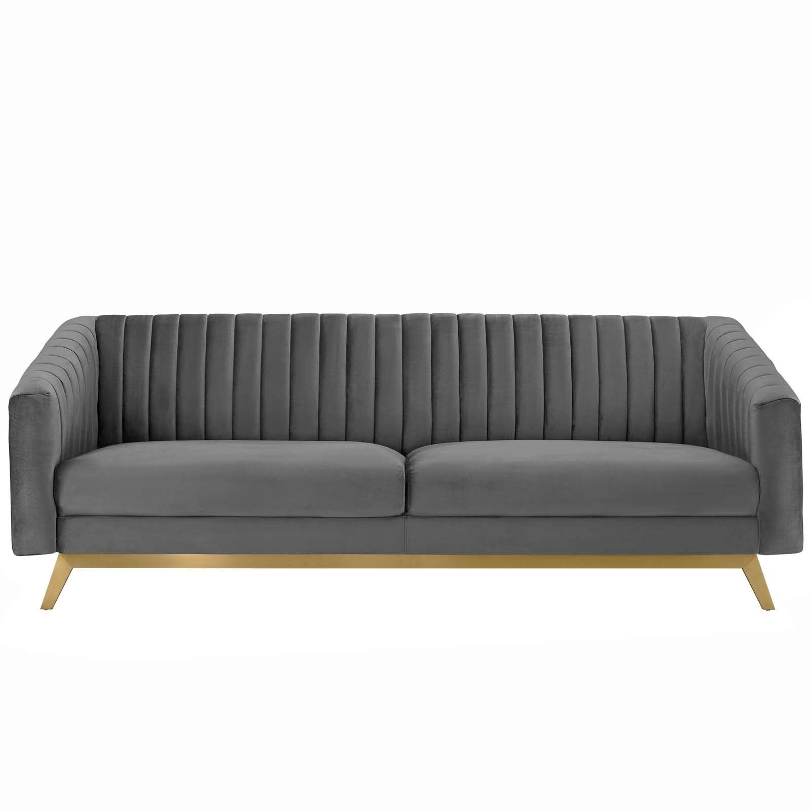 kitchen and dining room sets | CasaFoyer Valiant 2 Piece Performance Velvet Set | Retro Modern Sofa & Armchair | Navy | casafoyer.myshopify.com