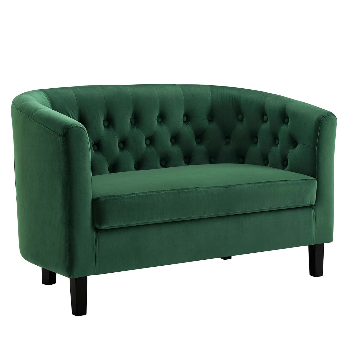 sofas | CasaFoyer Prospect Performance Velvet Loveseat | Classic Chesterfield Design | Button Tufting | Elegant Curves | Espresso Stained Wood Legs | Cozy Foam Padding | Stain-Resistant Upholstery | casafoyer.myshopify.com