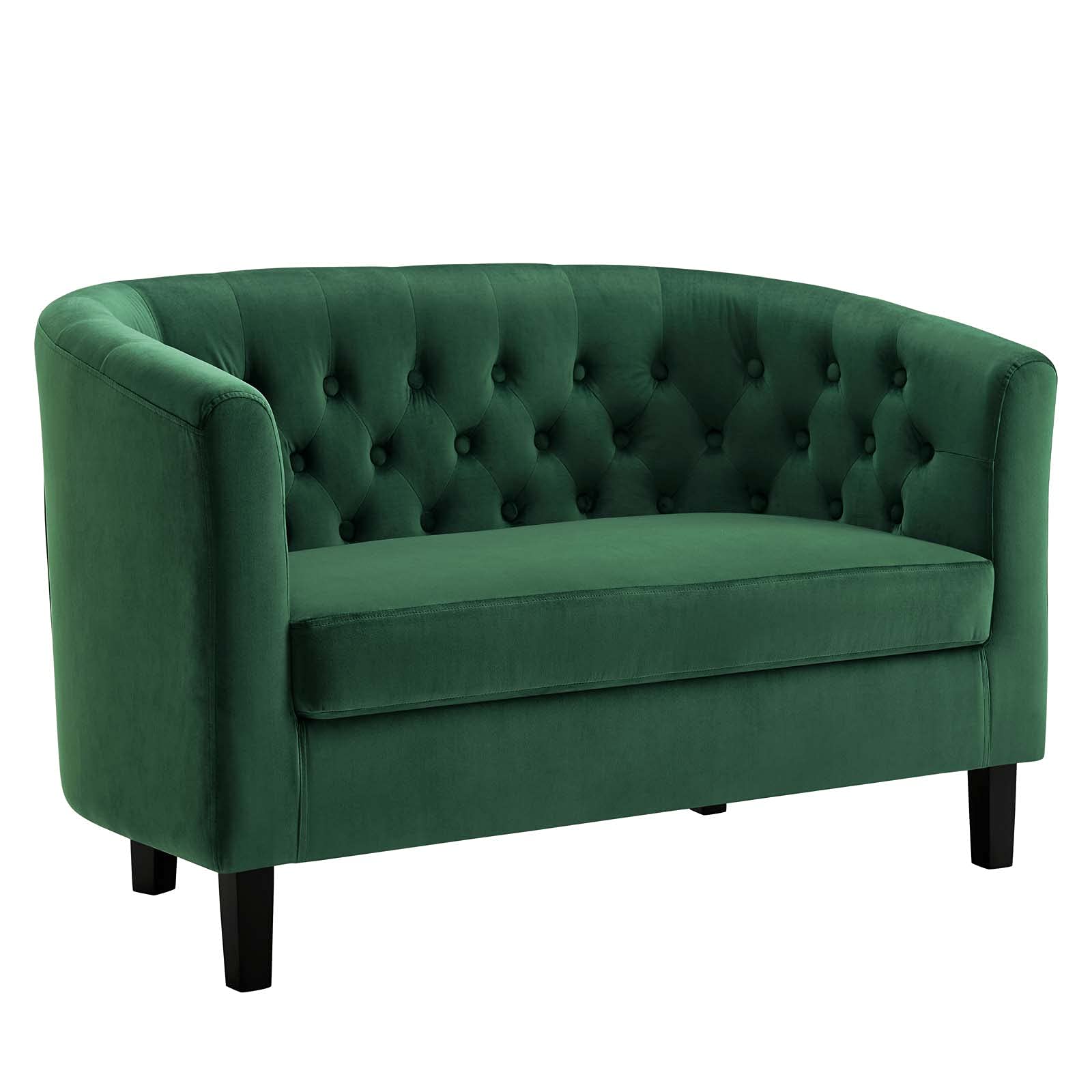 sofas | CasaFoyer Prospect Performance Velvet Loveseat | Classic Chesterfield Design | Button Tufting | Elegant Curves | Espresso Stained Wood Legs | Cozy Foam Padding | Stain-Resistant Upholstery | casafoyer.myshopify.com