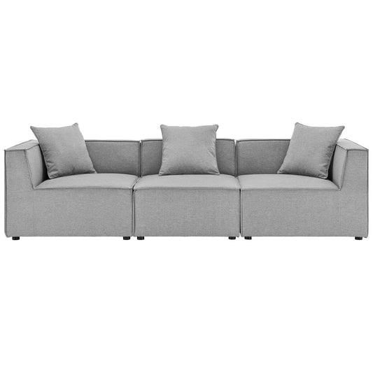 kitchen and dining room sets | CasaFoyer Outdoor Patio Saybrook Upholstered Sofa | Cozy & Elegant | All-Weather Fabric | Water & UV Resistant | French Piping Details | Dense Foam Padding | Aluminum Frame | Non-Marking Foot Caps | 3-Piece Sectional Sofa Set | casafoyer.myshopify.com
