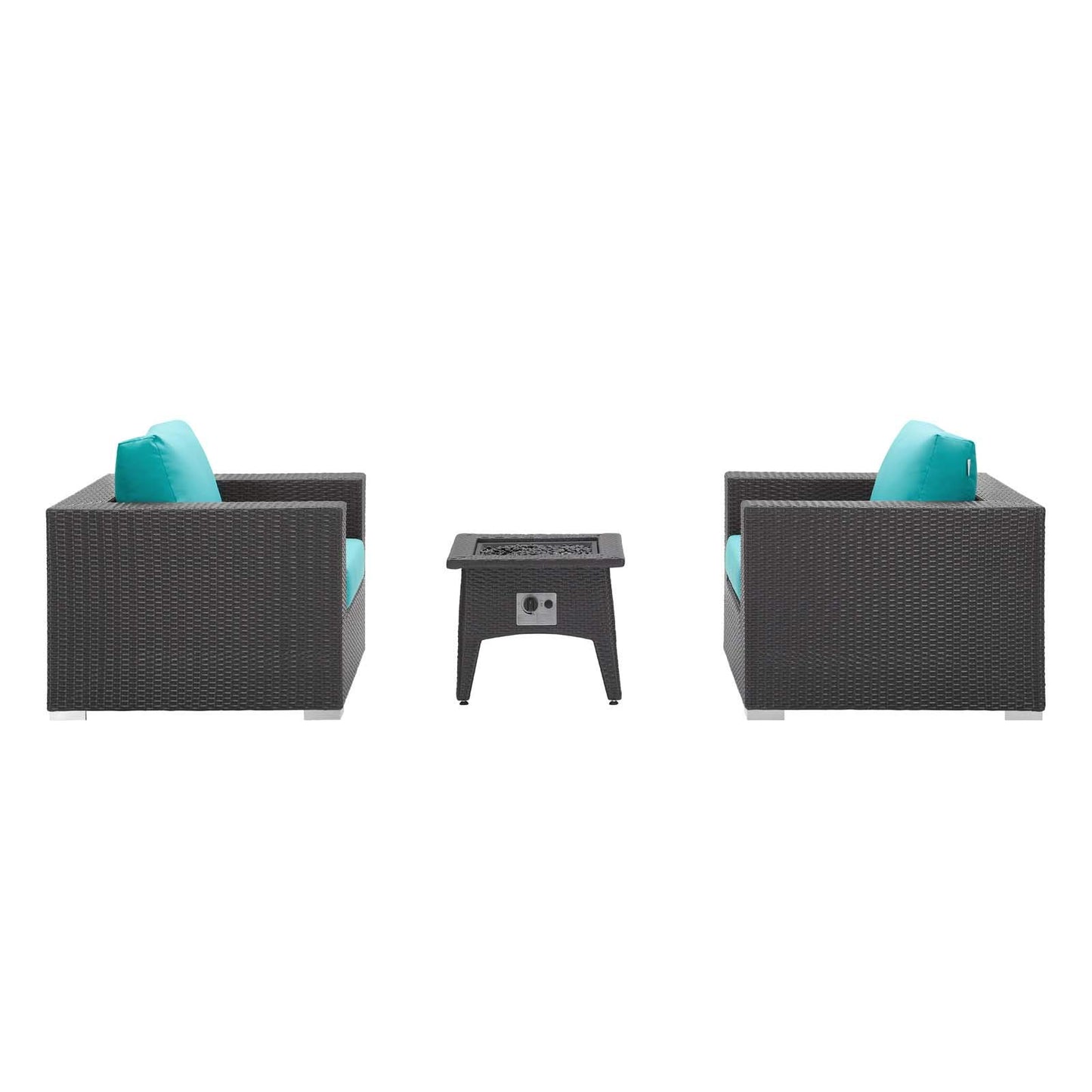 fire pits | Ergode Convene Outdoor Patio Furniture Set | Fire Table | Stylish Aluminum Frames | Water & UV-Resistant Cushions | CSA Certified 40,000 BTU Burner | Perfect for Entertaining & Relaxation | Includes Fire Pit & Armchairs | casafoyer.myshopify.com