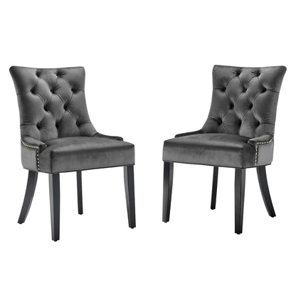 home office desk chairs | CasaFoyer Regent Tufted Button Upholstered Performance Velvet Dining Chair | Set of 2 | Mint | Stain-Resistant | Foam Padded | 500 lbs Capacity | casafoyer.myshopify.com