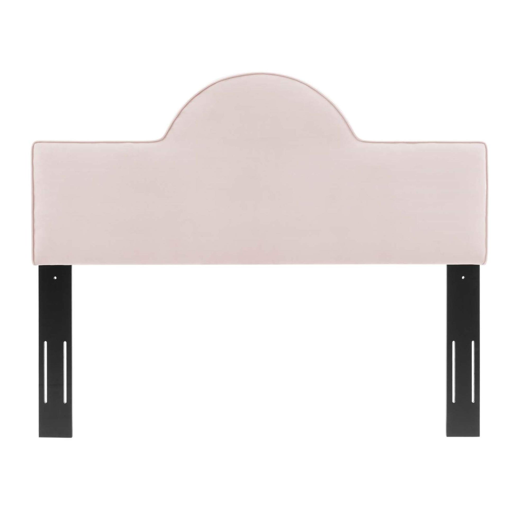 headboards | CasaFoyer Dawn Performance Velvet Twin Headboard | Sunrise-Inspired Design | Stain-Resistant Upholstery | Cozy Cushioning | Adjustable Height | Pink | casafoyer.myshopify.com