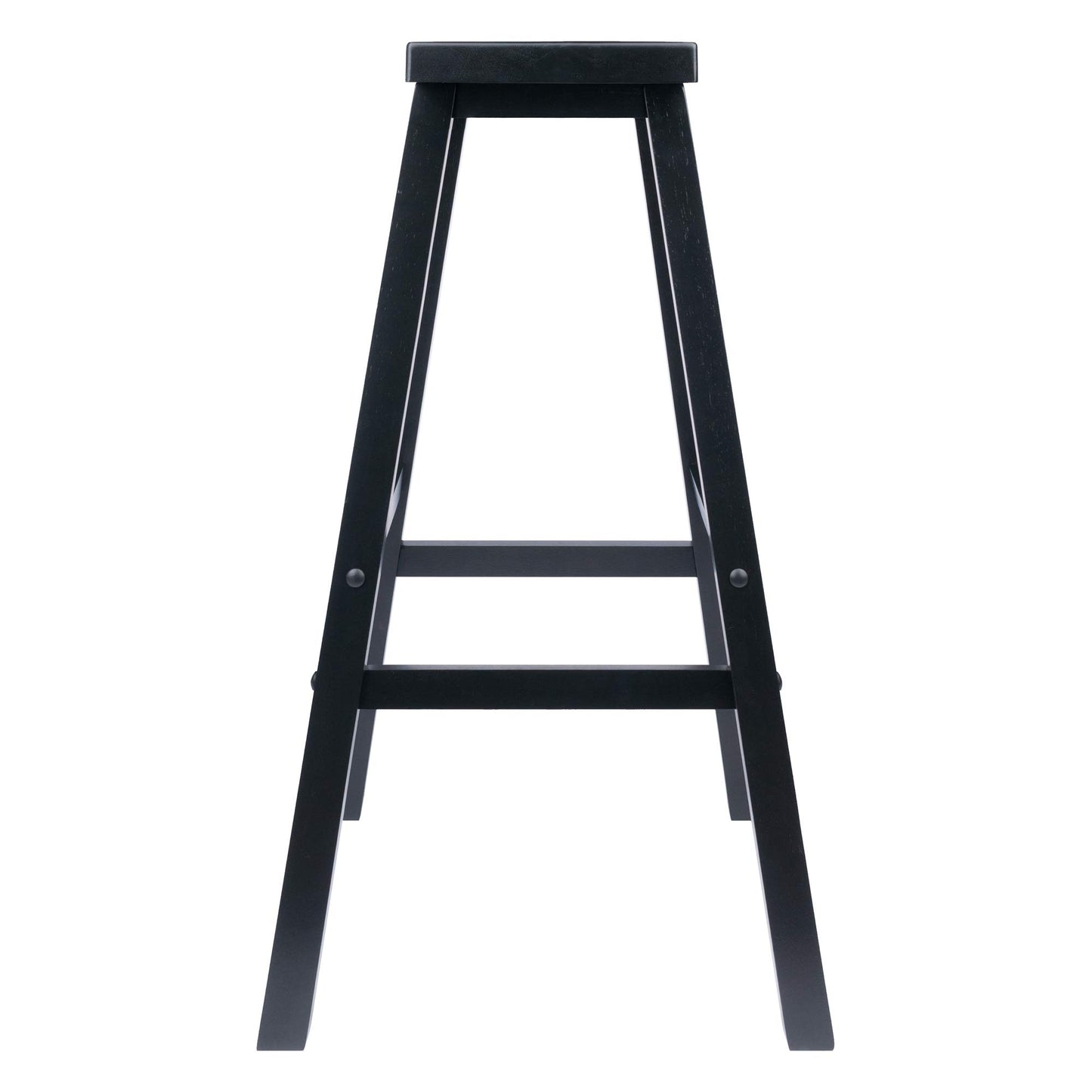 STOOL_SEATING | CasaFoyer  Wood Satori Saddle Seat Bar Stool | 29 Height | Black Finish | Beech Wood Construction | Stable & Functional Design | casafoyer.myshopify.com