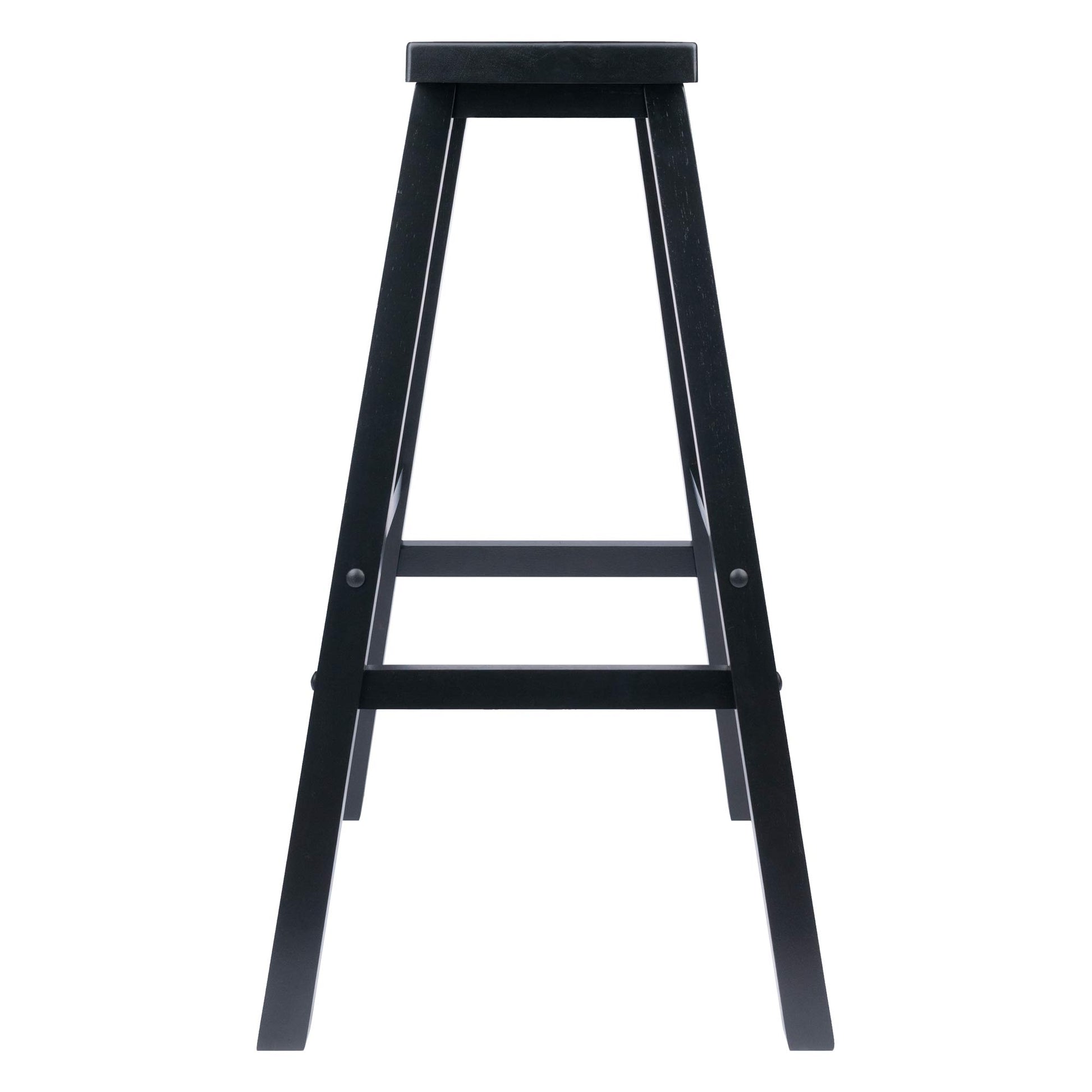 STOOL_SEATING | CasaFoyer  Wood Satori Saddle Seat Bar Stool | 29 Height | Black Finish | Beech Wood Construction | Stable & Functional Design | casafoyer.myshopify.com
