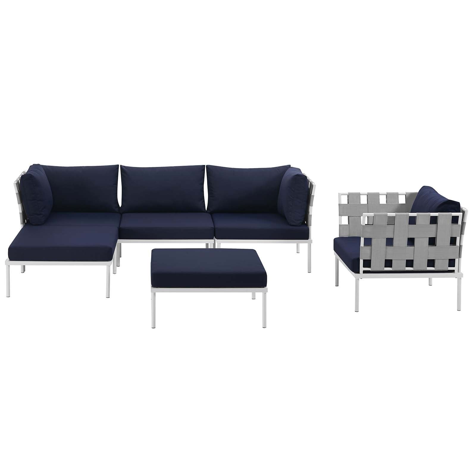 executive chairs | CasaFoyer Harmony Outdoor Patio Sectional Sofa Furniture Set | All-Weather Waterproof | Machine Washable Cushions | Modern Design | Includes Armchair, Armless Chair, Corner Sofas, Ottomans | casafoyer.myshopify.com