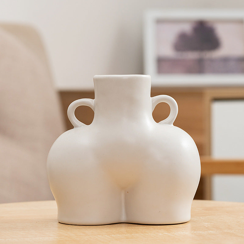 Flower Vases | CasaFoyer Nordic Human-Shaped Ceramic Flower Vase - Modern Scandinavian Decor | casafoyer.myshopify.com