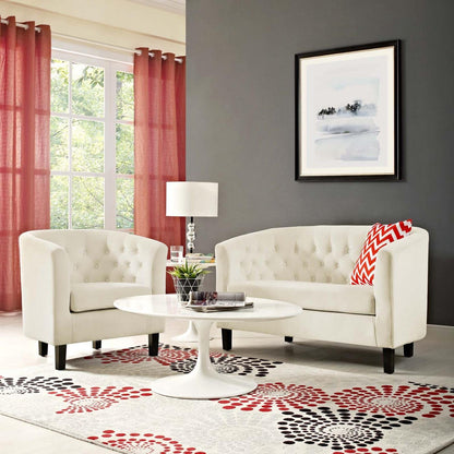 kitchen and dining room sets | CasaFoyer Prospect Button Tufted Performance Velvet Sofa Furniture Set | Luxurious Chesterfield Design | Plush Foam Padding | Stain-Resistant Upholstery | Espresso Stained Wood Legs | 2 Piece Set | casafoyer.myshopify.com