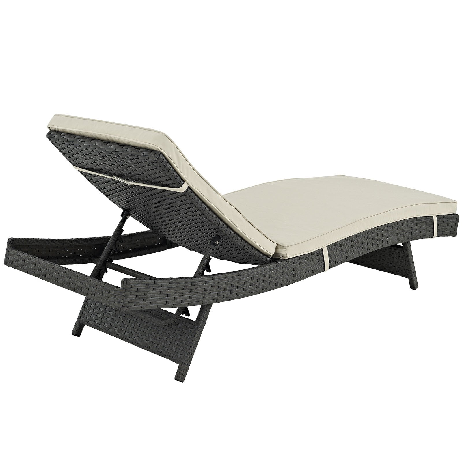 Patio Furniture Sets | Sojourn Outdoor Patio Chaise Lounge Chair | Comfortable Seating | Sunbrella Fabric Cushions | UV Protection | Powder-Coated Aluminum Frame | casafoyer.myshopify.com