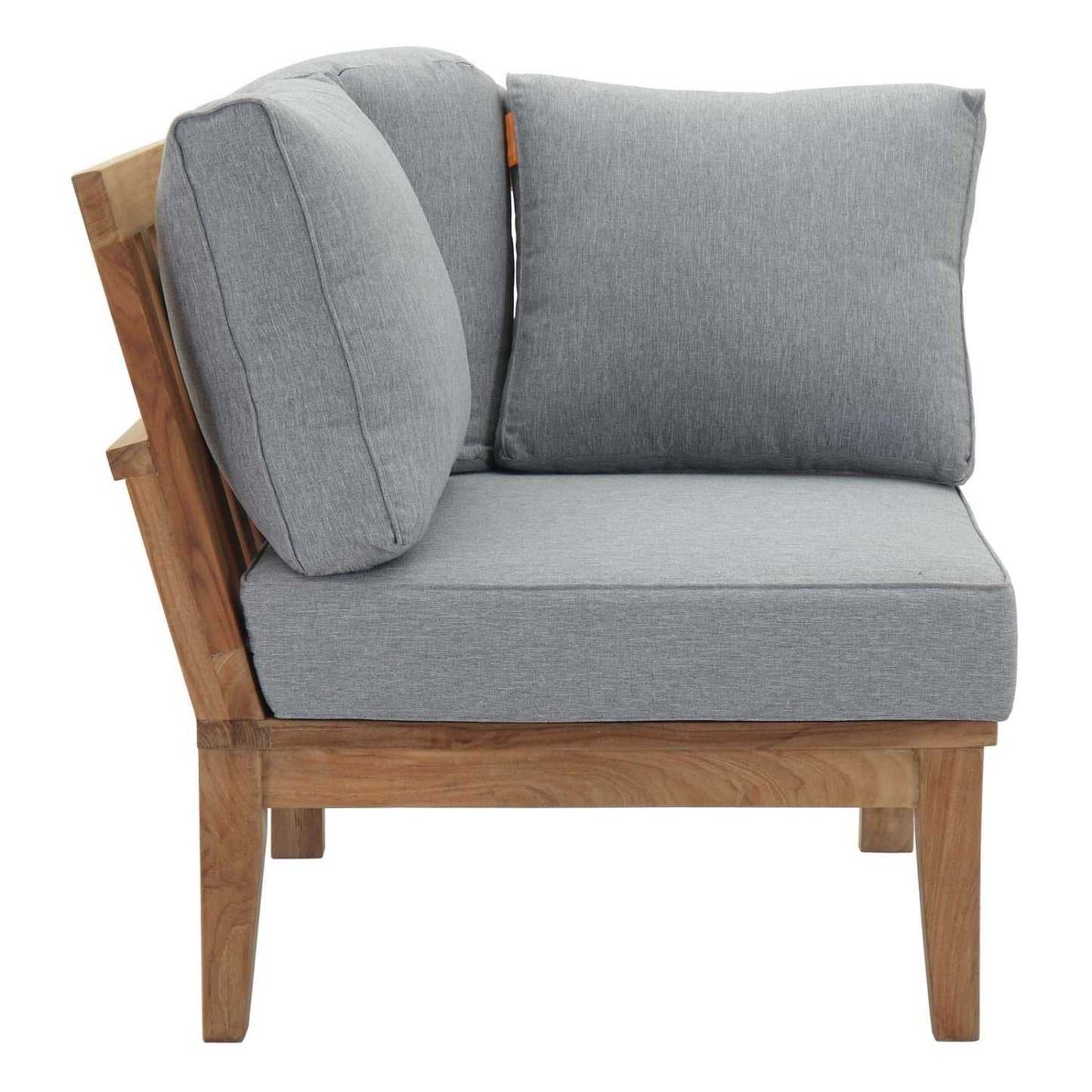 sofas | CasaFoyer Marina Teak Wood Outdoor Patio Corner Sofa Chair | Luxury, Comfortable Seating | All-Weather Cushions | Durable | Modern Design | casafoyer.myshopify.com