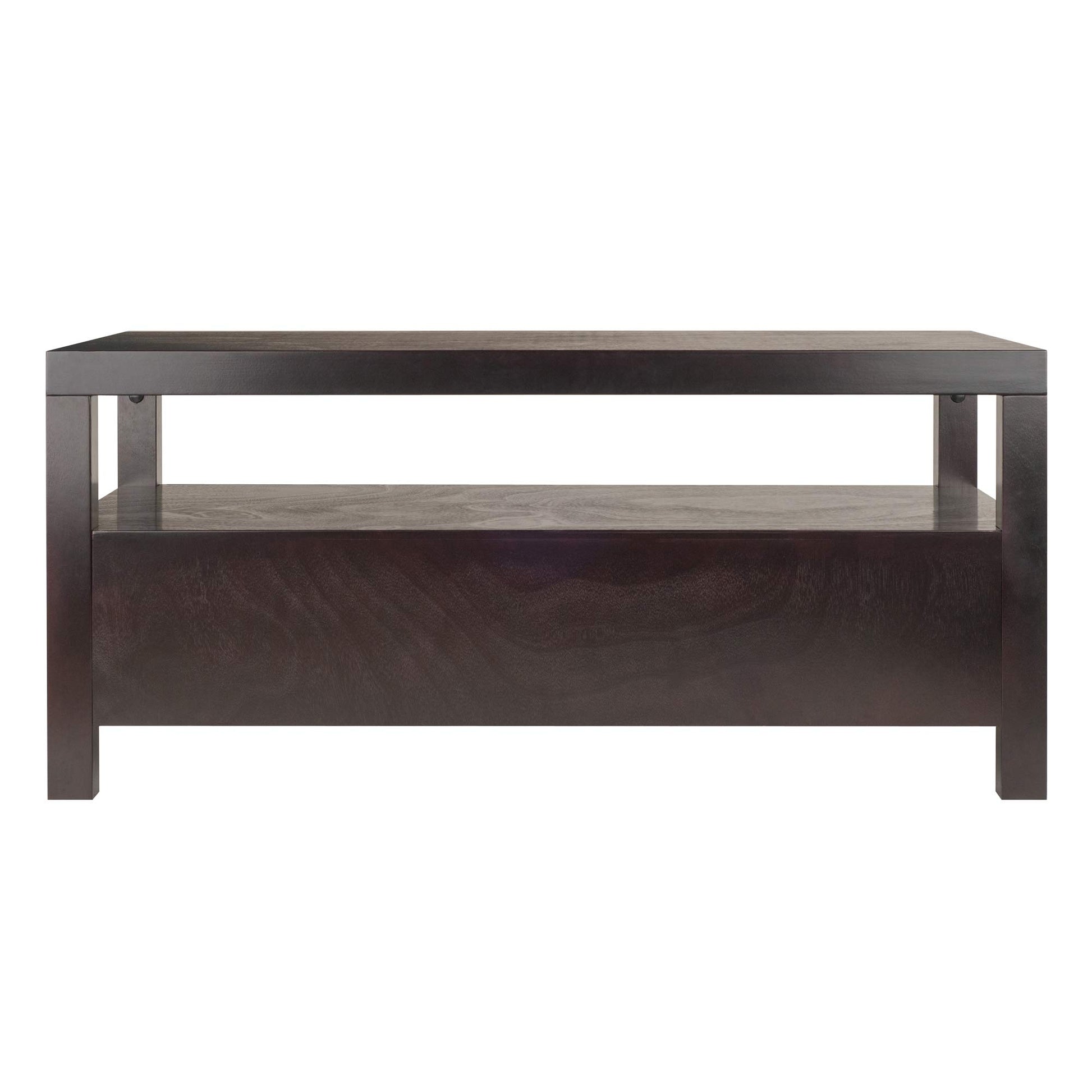 TABLE | Ergode Copenhagen Coffee Table | Ample Storage | Scandinavian Design | Solid Wood | Espresso Finish | Assembly Required | 40W x 23D x 18.25H | casafoyer.myshopify.com