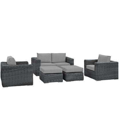 kitchen and dining room sets | CasaFoyer Summon Outdoor Patio Sectional Sofa Set | Comfortable & High-Quality | Two-Tone Rattan | Sunbrella Cushions | UV Protection | Powder-Coated Aluminum Frame | Perfect for Patio, Backyard, Poolside | casafoyer.myshopify.com
