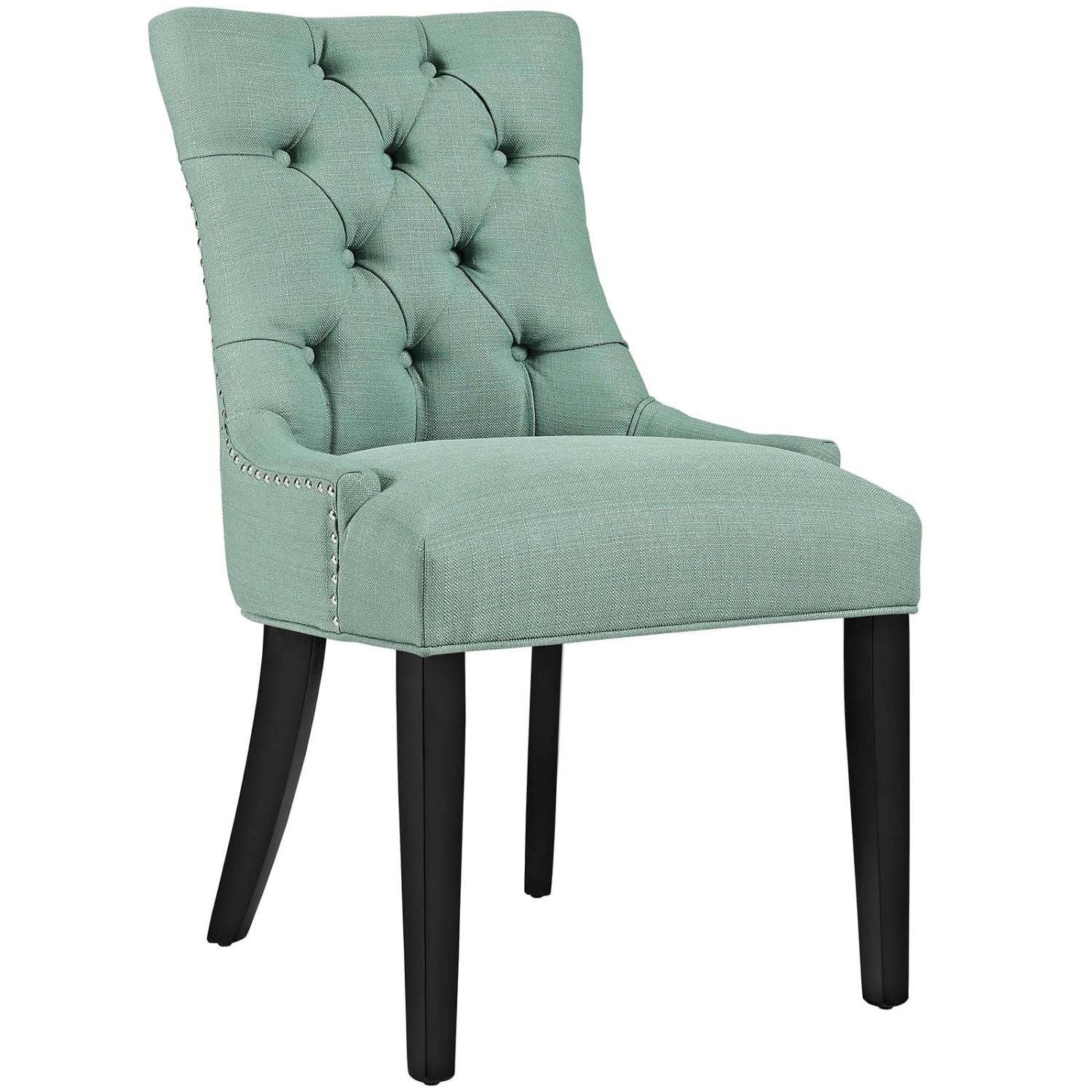home office desk chairs | CasaFoyer Regent Tufted Button Upholstered Fabric Parsons Dining Chair | Elegant & Comfortable | Foam Padding | Non-Marking Foot Caps | Perfect for Dining, Living, or Office | casafoyer.myshopify.com