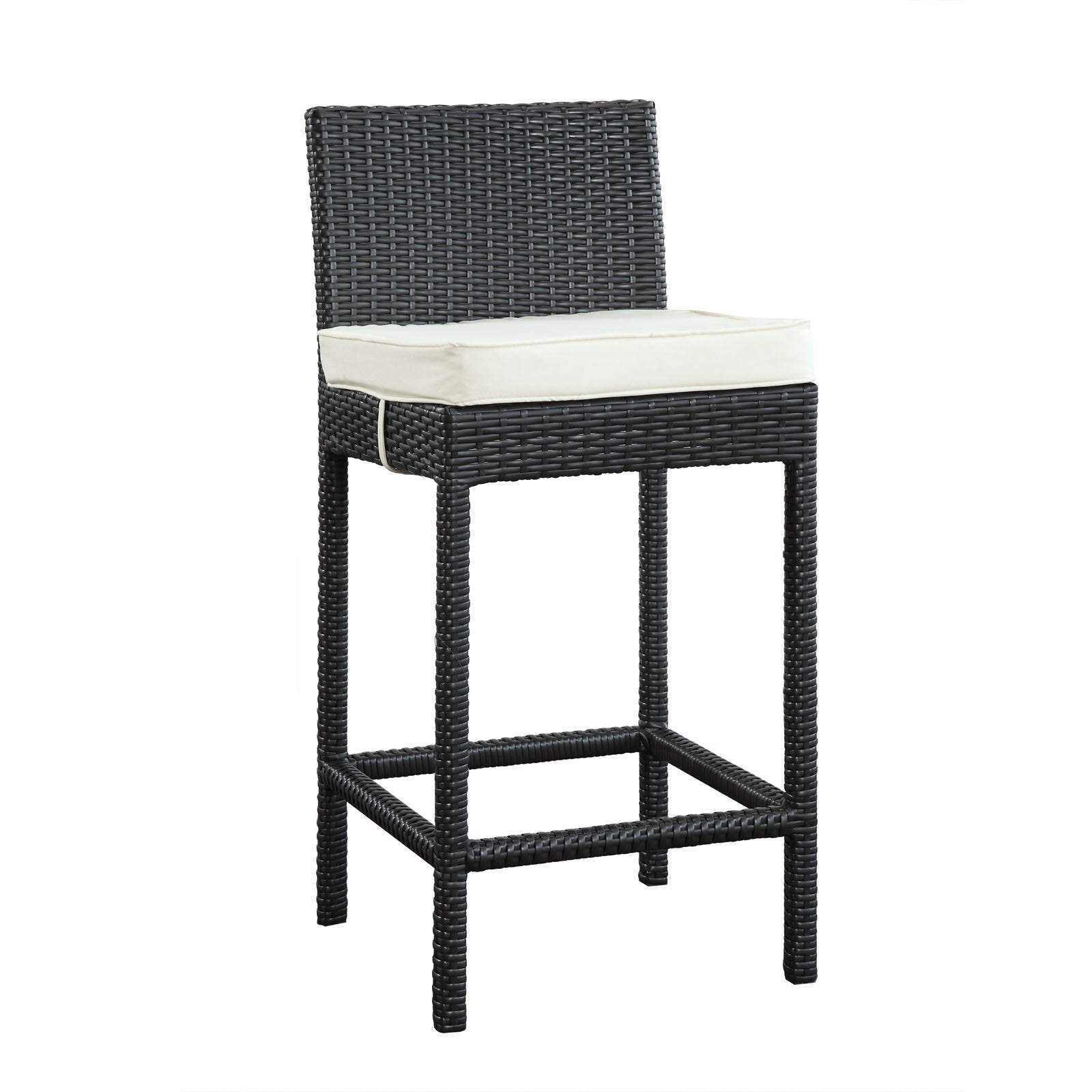STOOL_SEATING | Lift Outdoor Patio Bar Stool Set of 2 | All-Weather Wicker Rattan | UV Resistant Cushions | Perfect for Patio, Porch, Deck | casafoyer.myshopify.com