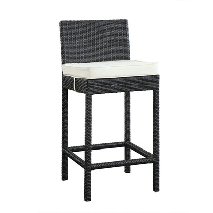 STOOL_SEATING | Lift Outdoor Patio Bar Stool Set of 2 | All-Weather Wicker Rattan | UV Resistant Cushions | Perfect for Patio, Porch, Deck | casafoyer.myshopify.com