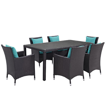 kitchen and dining room sets | CasaFoyer Marina Teak Wood Outdoor Patio Furniture Sofa Sectional Set | Ultimate Luxury & Comfort | Durable All-Weather Design | Includes 8 Pieces | casafoyer.myshopify.com
