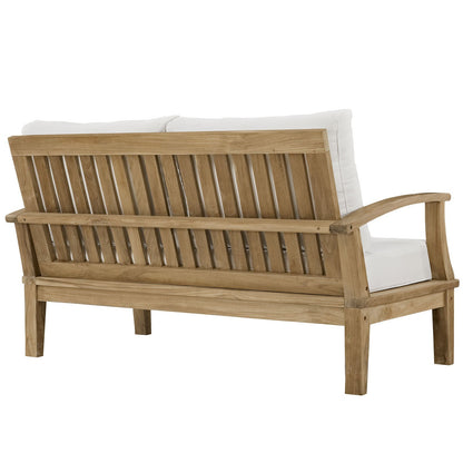Patio Furniture Sets | Marina Teak Wood Outdoor Patio Loveseat | Luxury, Durable, Weather-Resistant | Comfortable Seating for Patio | Assembly Required | casafoyer.myshopify.com