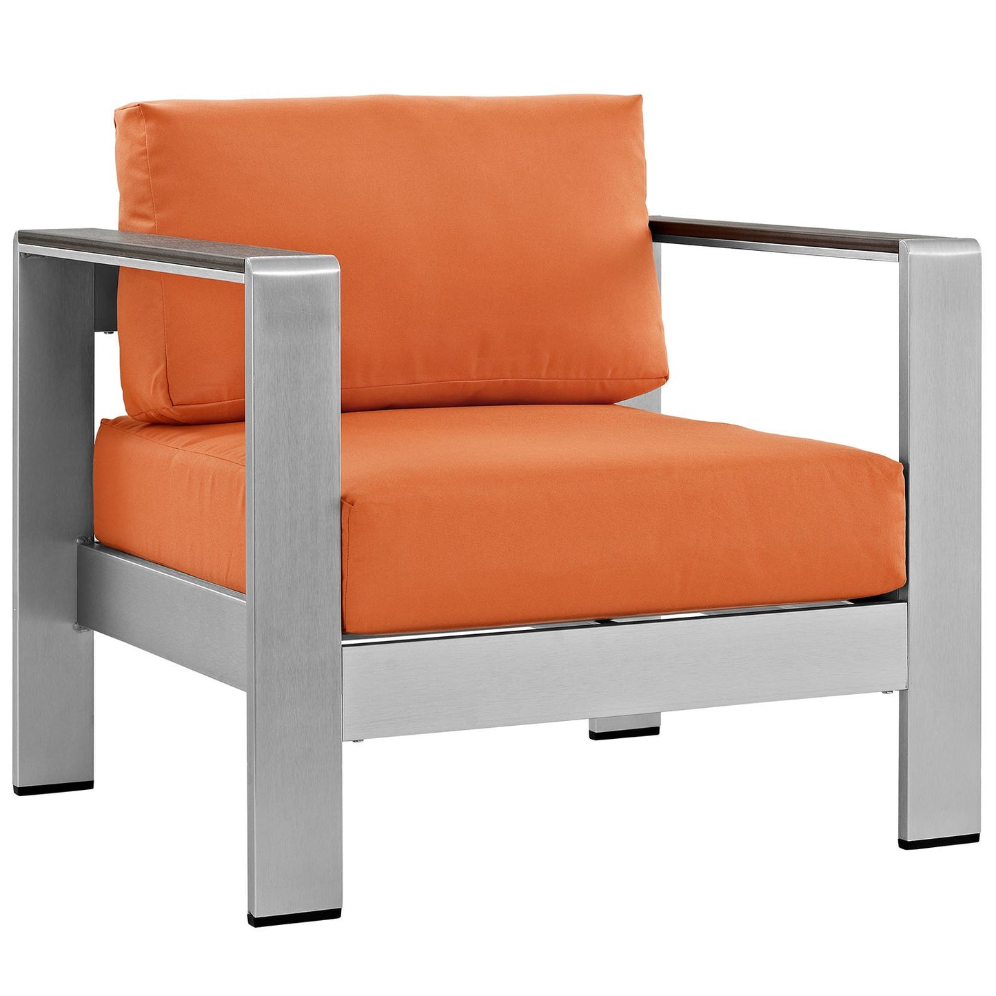 patio bistro sets | CasaFoyer Shore Outdoor Patio Arm Chair | Durable Aluminum Frame | Weather-resistant Fabric | Stylish & Reliable | Includes 1 Armchair | casafoyer.myshopify.com